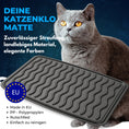 Bild in Galerie-Betrachter laden, Katzenklo Matte - rutschfeste Katzenstreu Matte, schwarz
